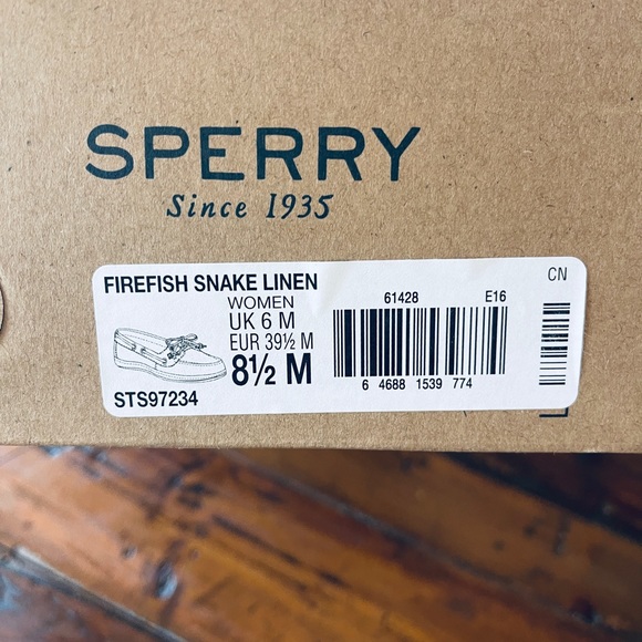 Sperry Firefish Snake Linen Boat Shoes - Picture 10 of 11